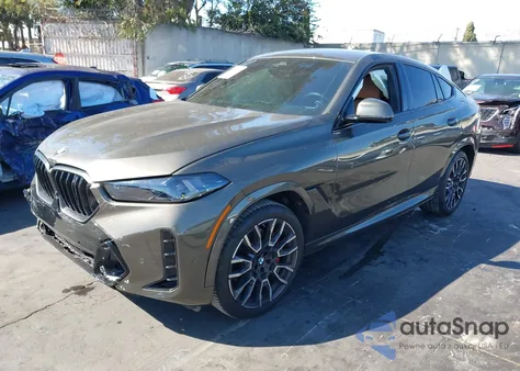 2025 BMW X6 xDrive40I из США, поврежденный, VIN 5UX33EX05S9V60343